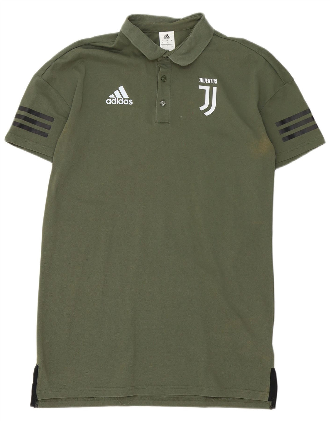 Adidas Mens Juventus Polo Shirt Medium Green Cotton
