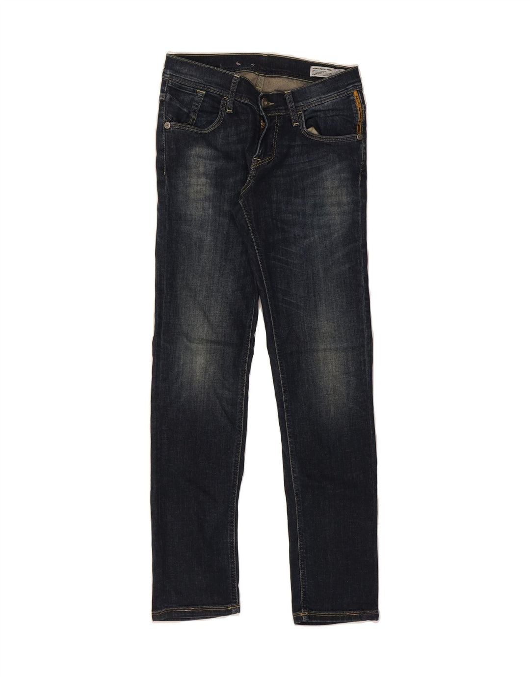 MELTIN' POT Womens Slim Jeans W29 L32 Navy Blue Cotton Vintage Meltin' Pot and Second-Hand Meltin' Pot from Messina Hembry 