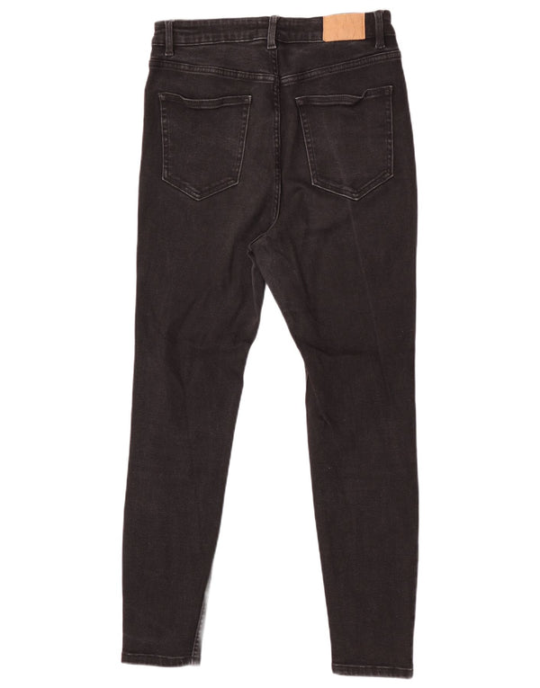 Zara Womens High Rise Skinny Jeans EU 42 Large W32 L27 Black