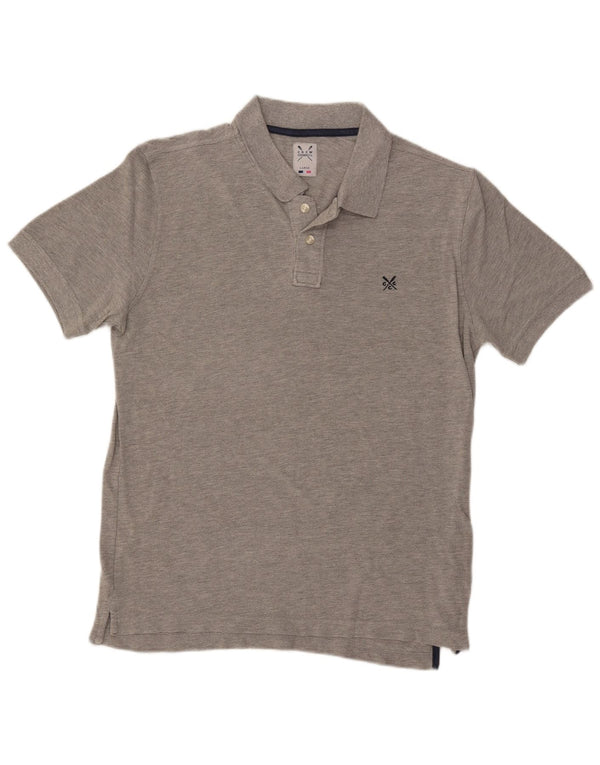 Crew Clothing Mens Polo Shirt Large Grey Cotton