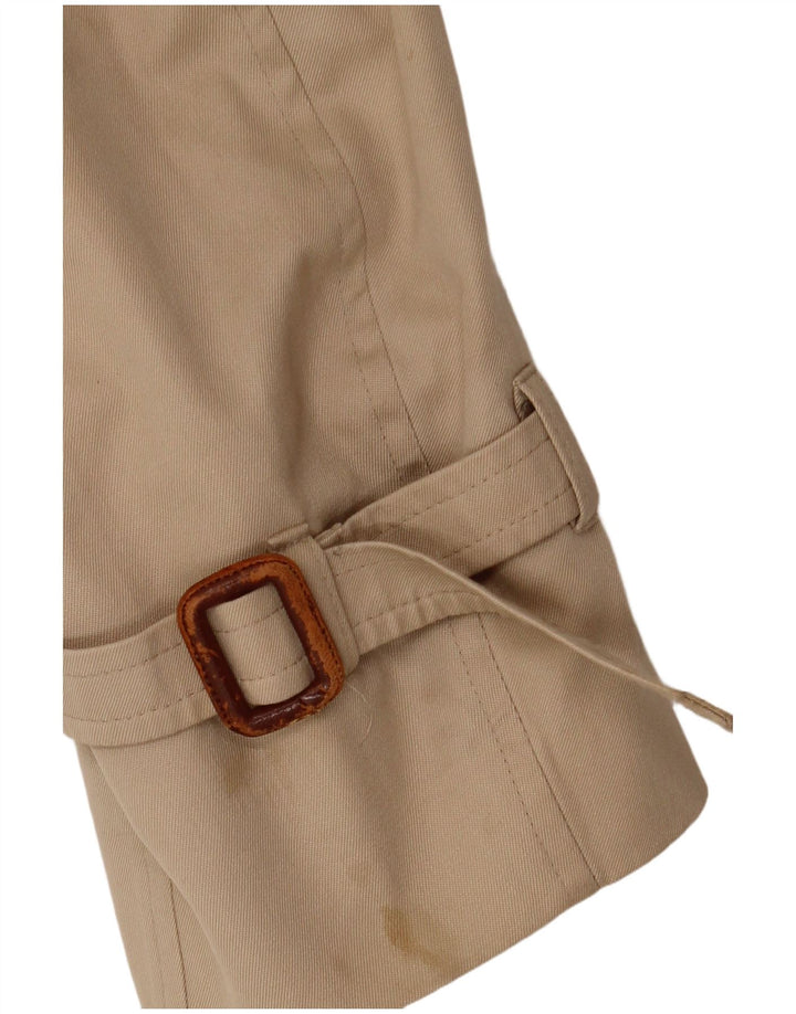 AQUASCUTUM Womens Trench Coat UK 14 Medium Beige