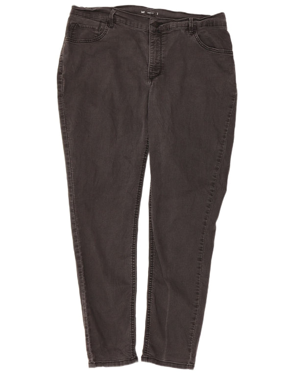 Lee Womens Easy Fit Skinny Jeans W38 L29 Grey Cotton