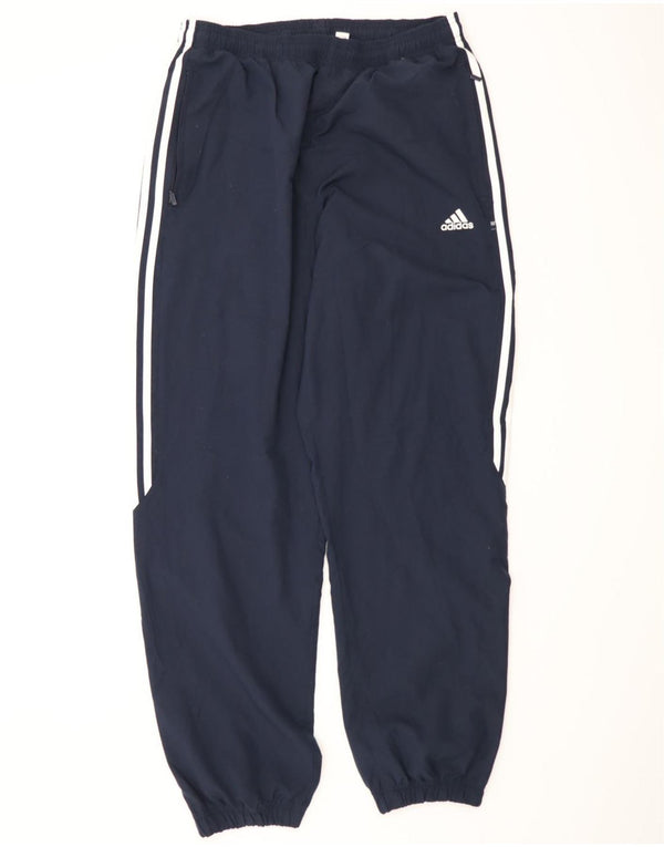Adidas Mens Tracksuit Trousers Joggers Large  Navy Blue Polyester