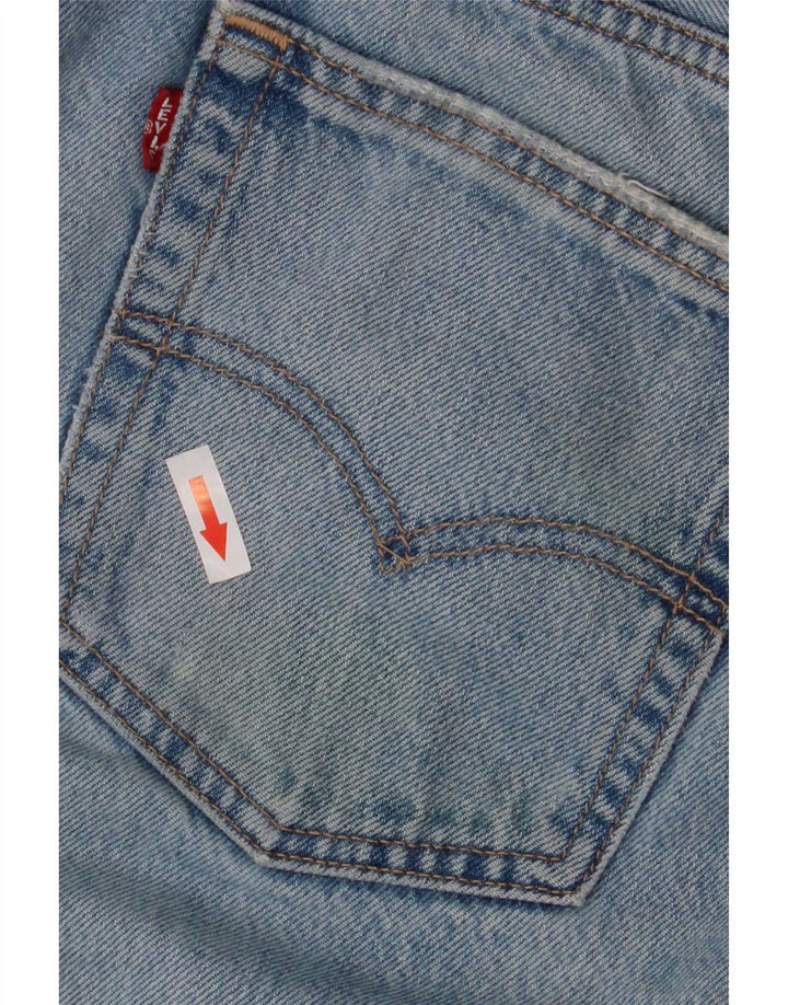 Levi's Womens Distressed Bootcut Jeans W29 L33 Blue Cotton