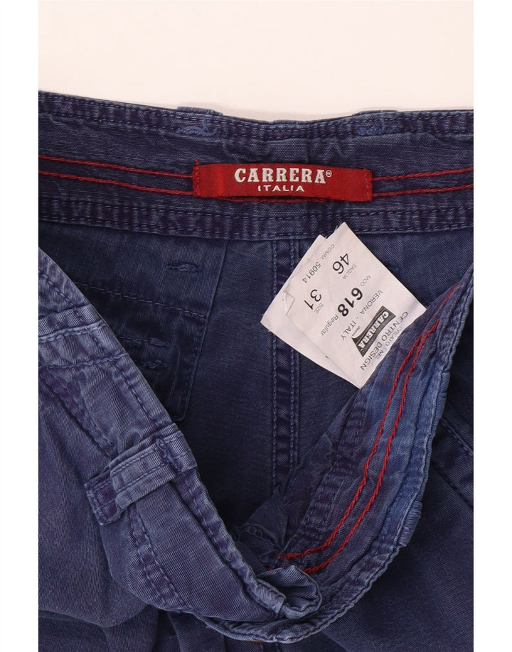 CARRERA Mens 618 Cargo Shorts IT 46 Small W31  Blue Cotton Vintage Carrera and Second-Hand Carrera from Messina Hembry 