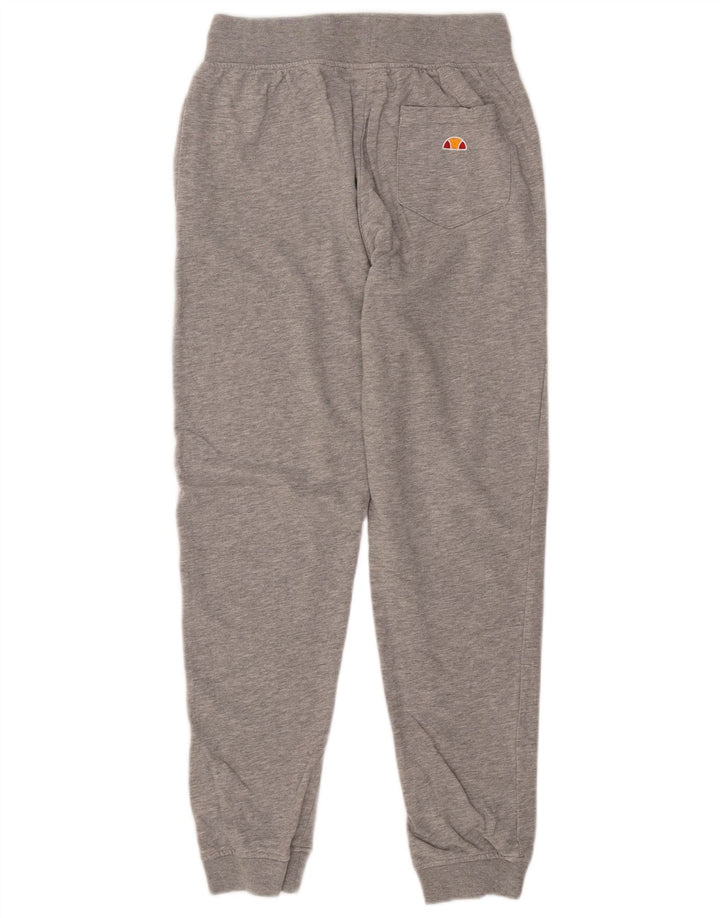 ELLESSE Mens Graphic Tracksuit Trousers Joggers Medium  Grey Flecked