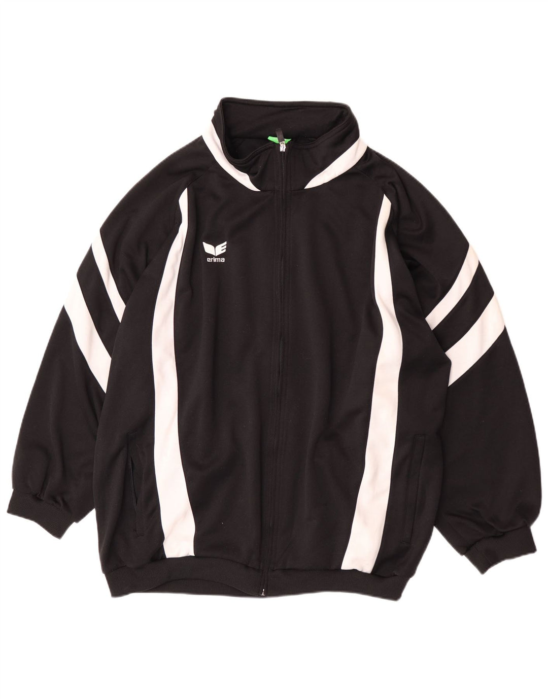 Erima Mens Oversized Tracksuit Top Jacket UK 52 Large Black Colourblock