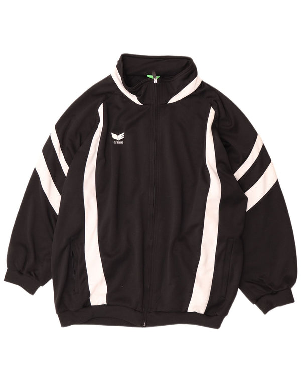 Erima Mens Oversized Tracksuit Top Jacket UK 52 Large Black Colourblock
