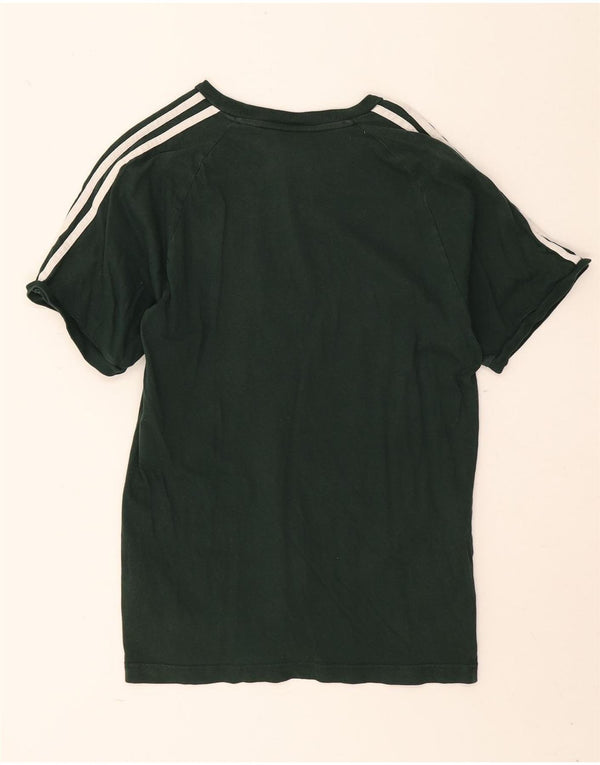 Adidas Mens T-Shirt Top Medium Green Cotton