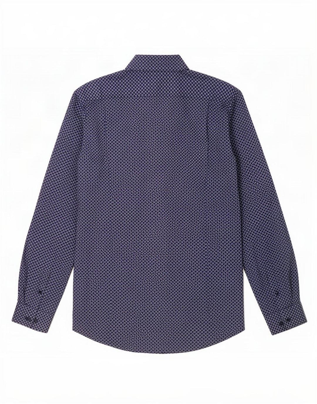 Guide London Mens Shirt Small Navy Blue Check Cotton