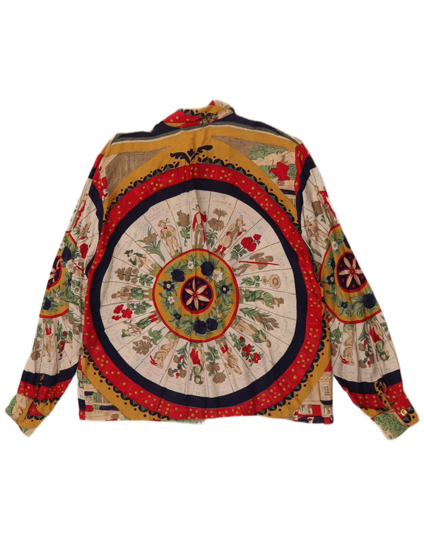 Vintage Womens Graphic Shirt UK 16 Large Multicoloured Floral
