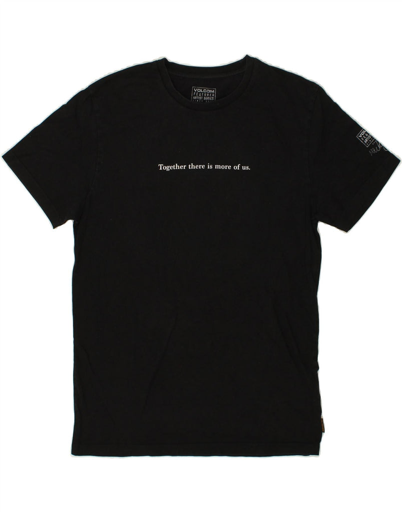 VOLCOM Mens Graphic T-Shirt Top Medium Black Cotton | Vintage Volcom | Thrift | Second-Hand Volcom | Used Clothing | Messina Hembry 