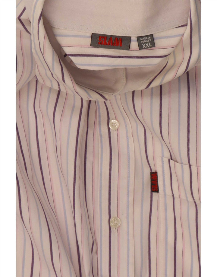 Slam Mens Shirt 2XL Multicoloured Striped