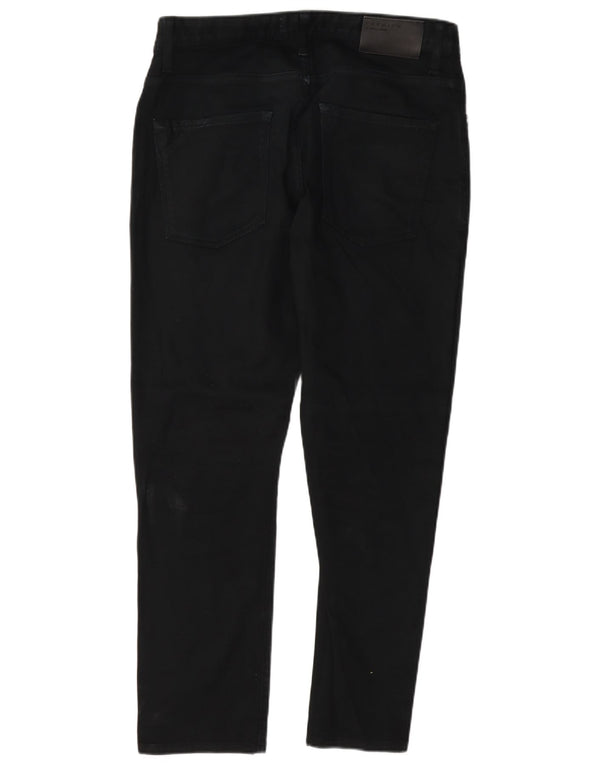 Jack & Jones Mens Slim Jeans W33 L30 Black Cotton