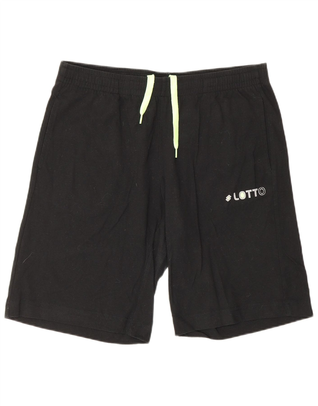LOTTO Mens Sport Shorts Medium Black Cotton