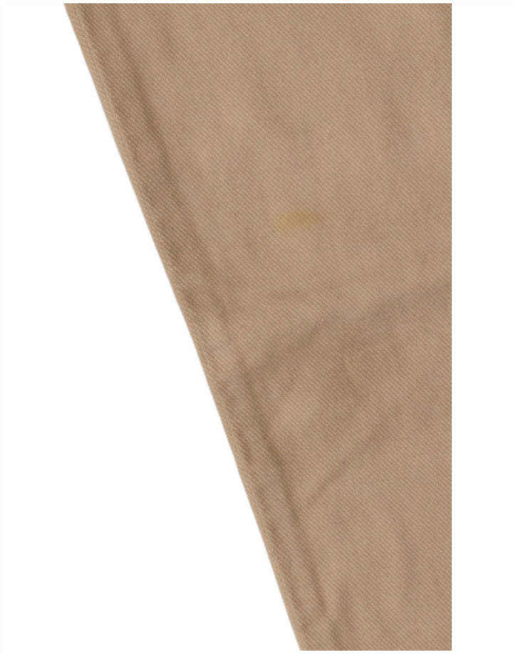 Les Copains Womens Tapered Jeans W33 L32 Beige Cotton