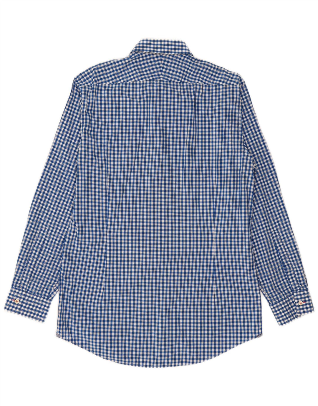 Charles Tyrwhitt Mens Extra Slim Fit Shirt Size 41/16 Large Blue Gingham