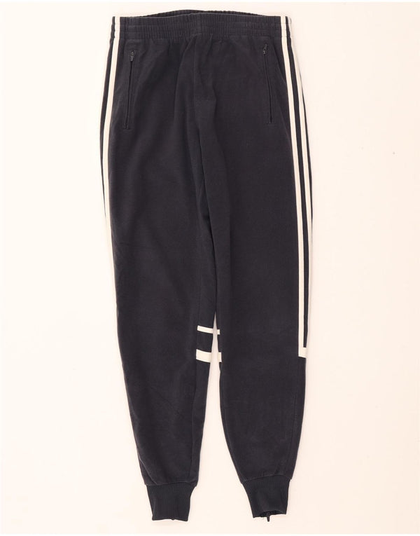 ADIDAS Mens Tracksuit Trousers Joggers Small  Navy Blue Polyester