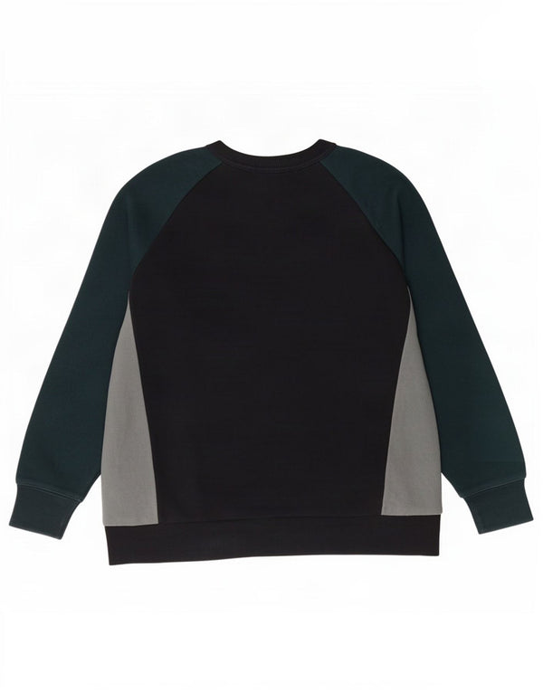 Zara Mens Sweatshirt Jumper Medium Black Colourblock