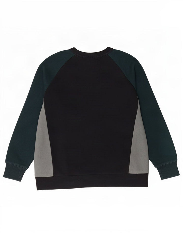 Zara Mens Sweatshirt Jumper Medium Black Colourblock
