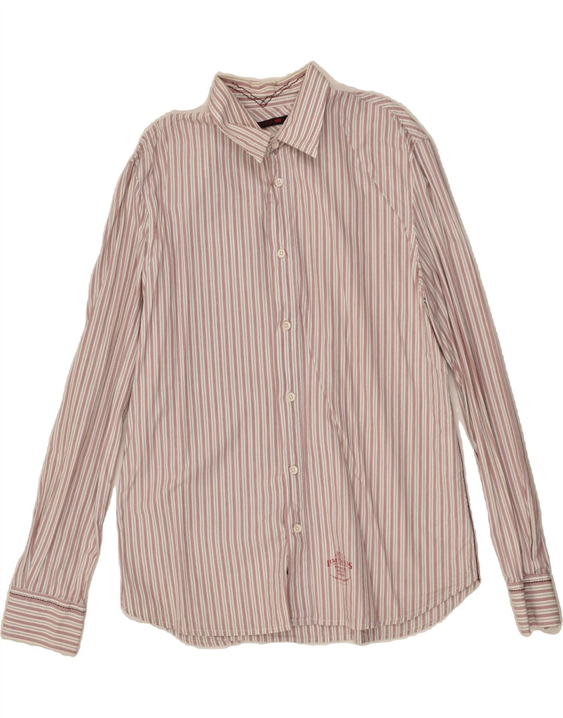 LEVI'S Mens Shirt Large Pink Striped Cotton | Vintage Levi's | Thrift | Second-Hand Levi's | Used Clothing | Messina Hembry 