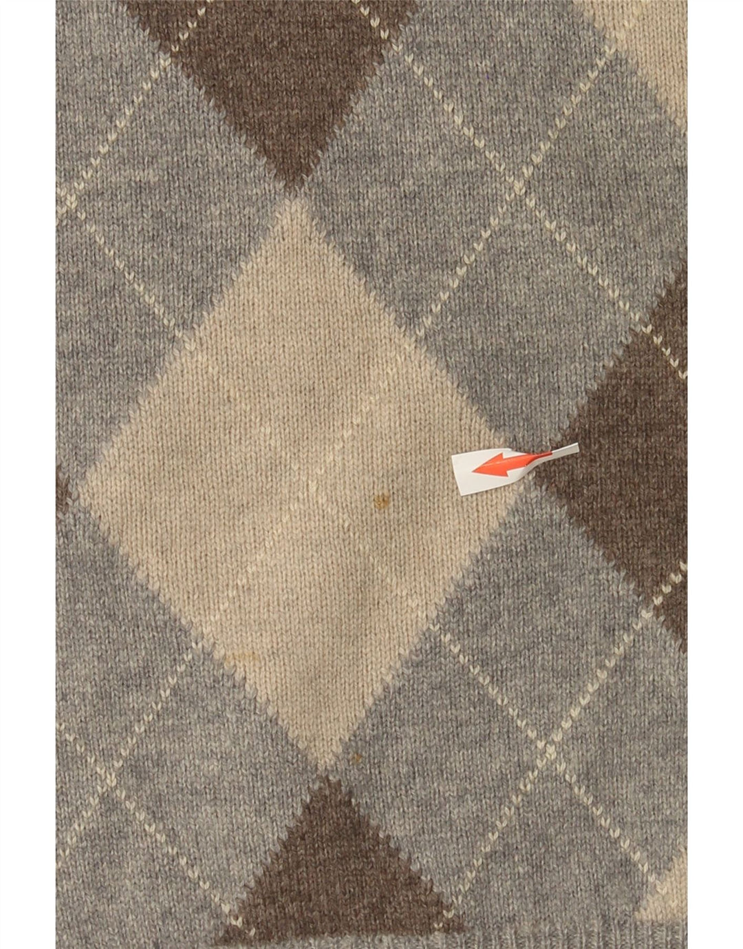 Blue Harbour Mens Vest Tank Top Large Grey Argyle/Diamond Lambswool