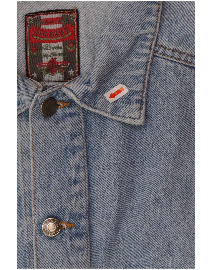 VINTAGE Mens Denim Jacket UK 38 Medium Blue