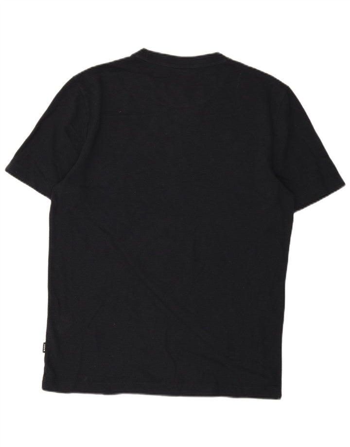 Hugo Boss Mens T-Shirt Top Medium Navy Blue Cotton