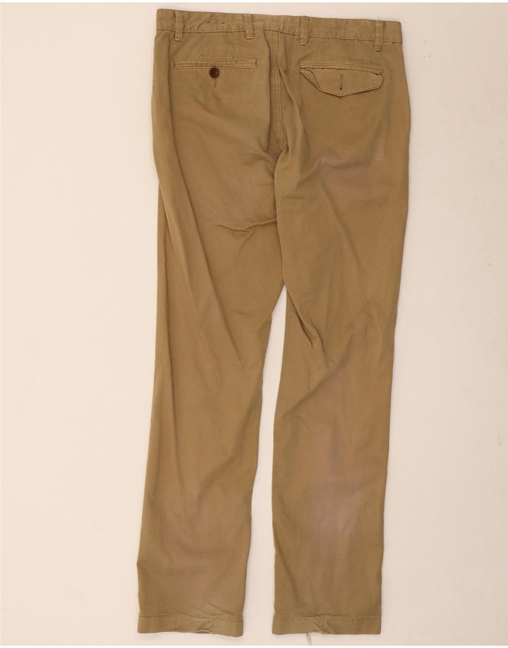 Barbour Mens Straight Chino Trousers W34 L34 Beige