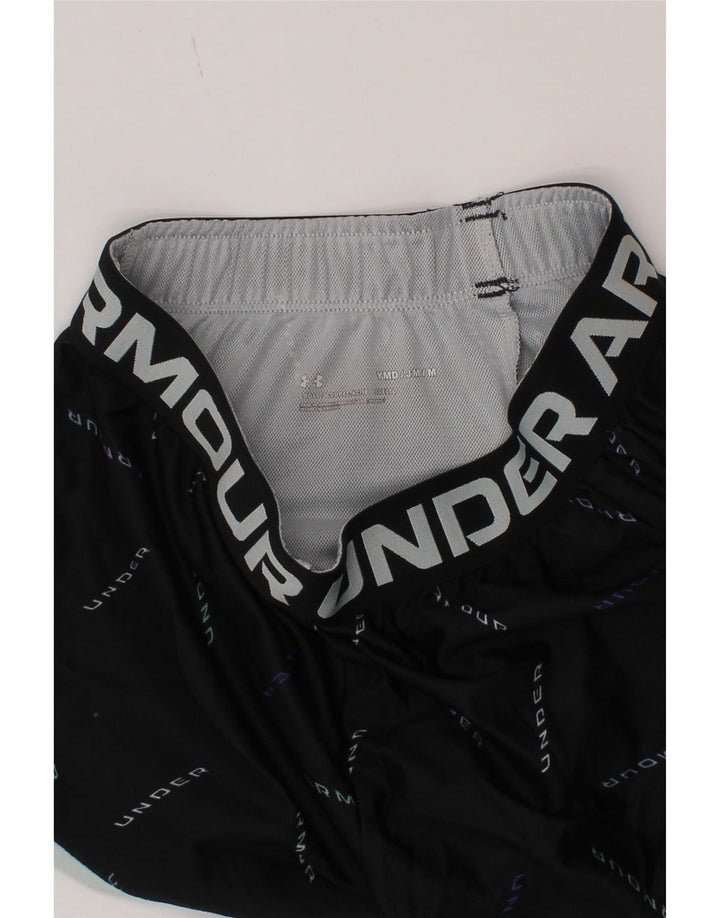 Under Armour Girls Graphic Sport Shorts 9-10 Years Medium Black