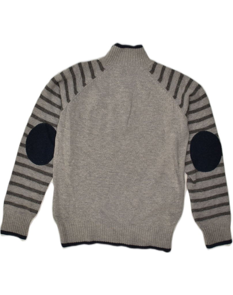 NORTH SAILS Boys Zip Neck Jumper Sweater 11-12 Years Grey Striped | Vintage North Sails | Thrift | Second-Hand North Sails | Used Clothing | Messina Hembry 