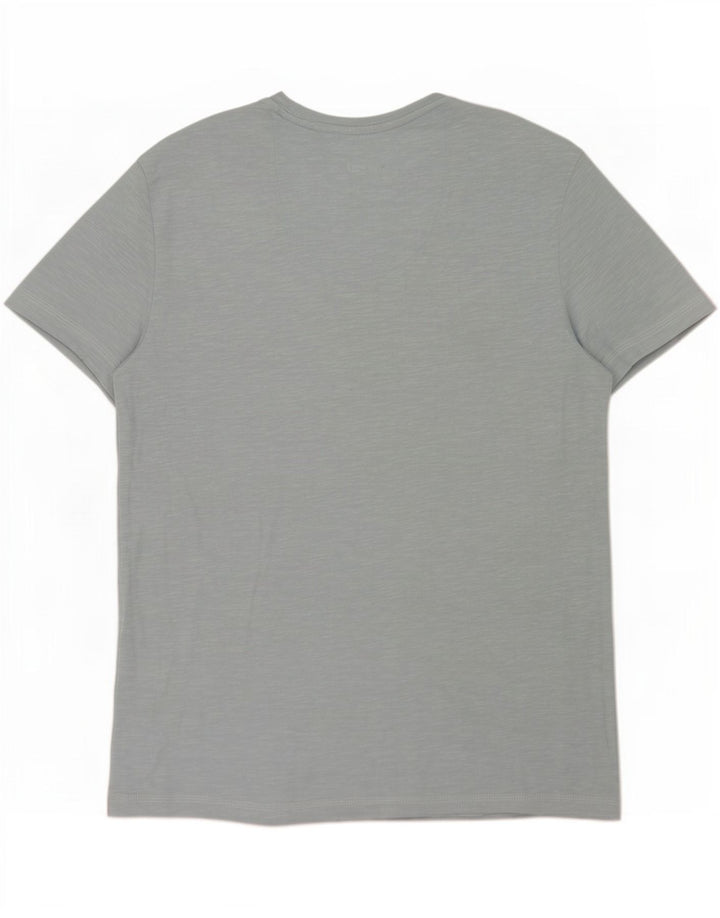 Guess Mens T-Shirt Top XS Blue Flecked