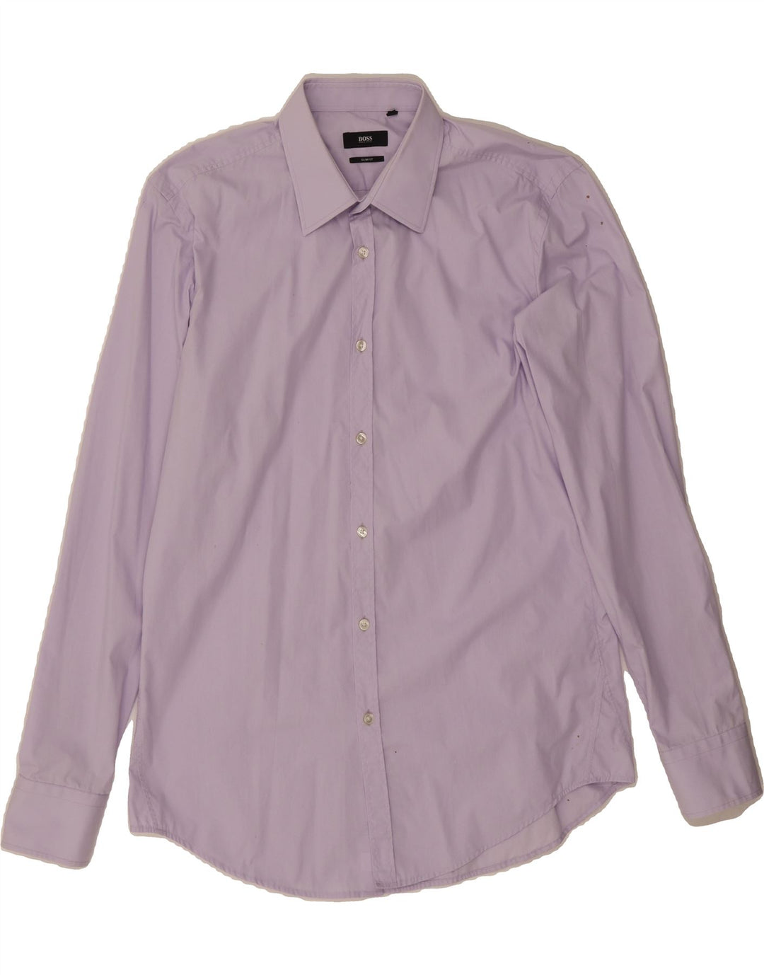 HUGO BOSS Mens Slim Fit Shirt Size 41 16 Large Purple Vintage Hugo Boss and Second-Hand Hugo Boss from Messina Hembry 