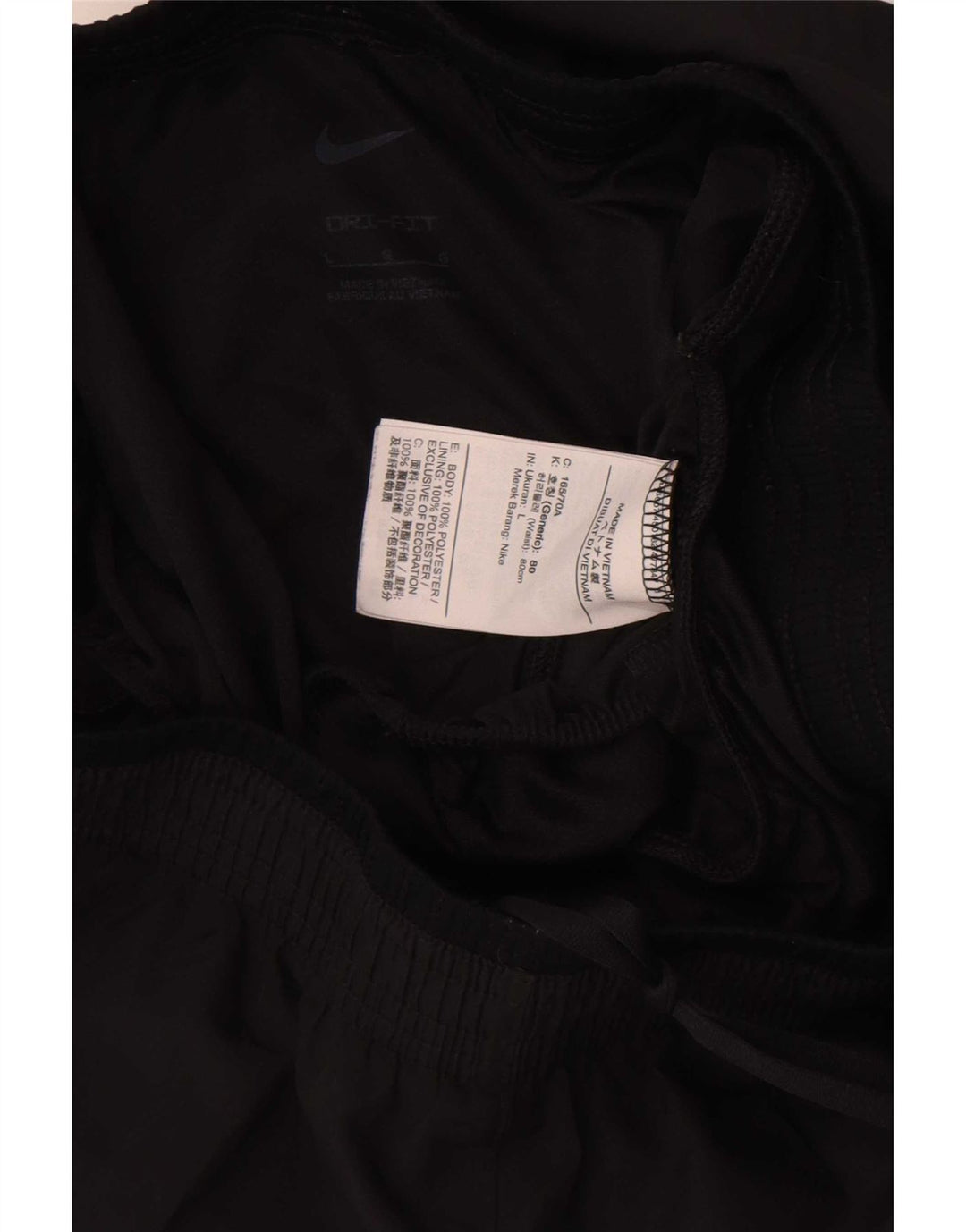 Nike Womens Dri Fit Sport Shorts UK 16 Large Black Polyester