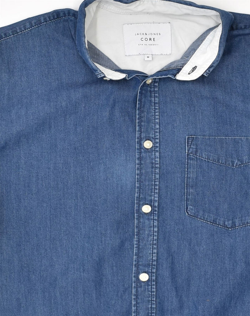 JACK & JONES Mens Denim Shirt Medium Blue Cotton | Vintage | Thrift | Second-Hand | Used Clothing | Messina Hembry 