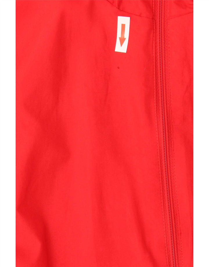 Adidas Mens Graphic Tracksuit Top Jacket Small Red Polyester