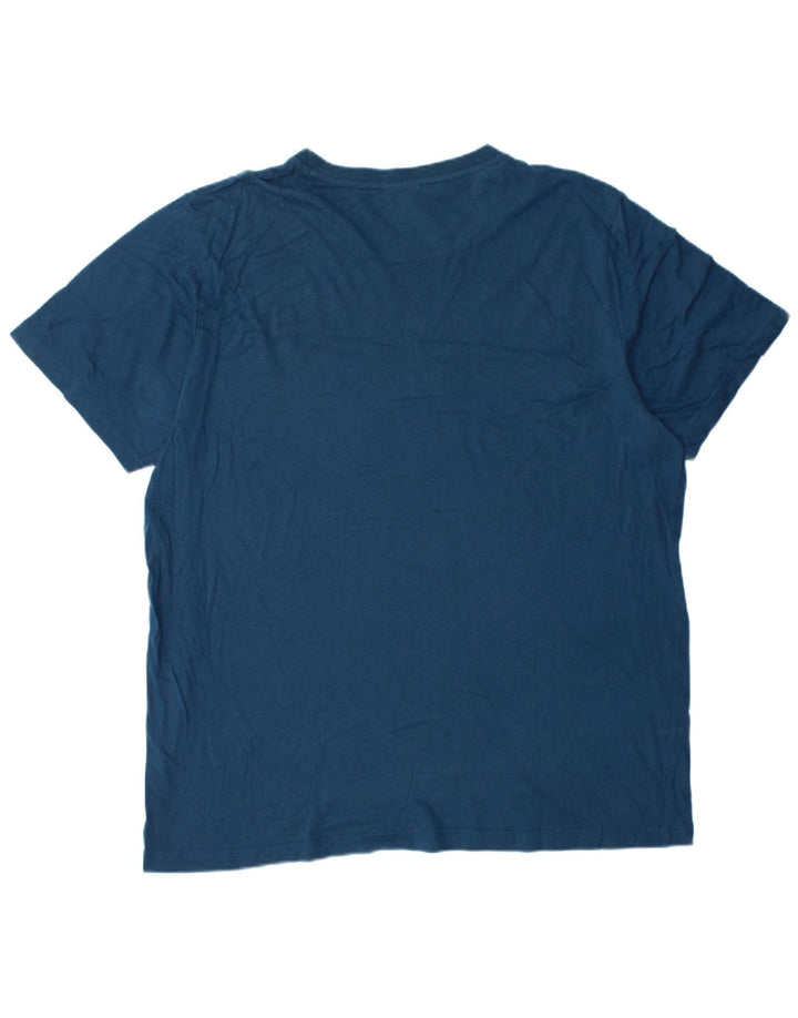 PUMA Mens Graphic T-Shirt Top 2XL Navy Blue