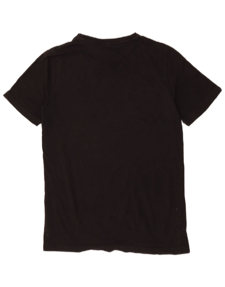 Puma Mens Graphic T-Shirt Top Small Black Cotton