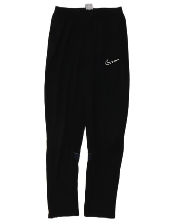 Nike Boys Dri Fit Tracksuit Trousers 13-14 Years XL Black Colourblock