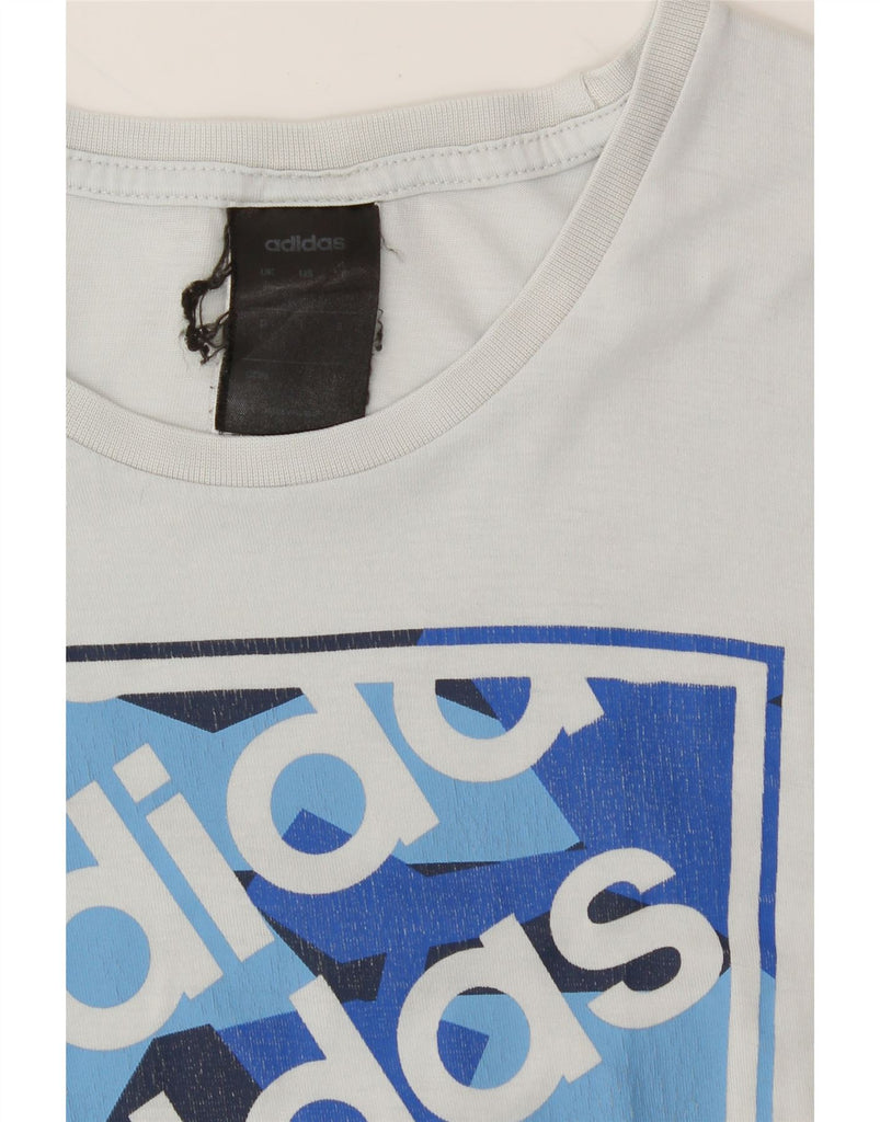 ADIDAS Mens Graphic T-Shirt Top Large White Cotton Vintage Adidas and Second-Hand Adidas from Messina Hembry 