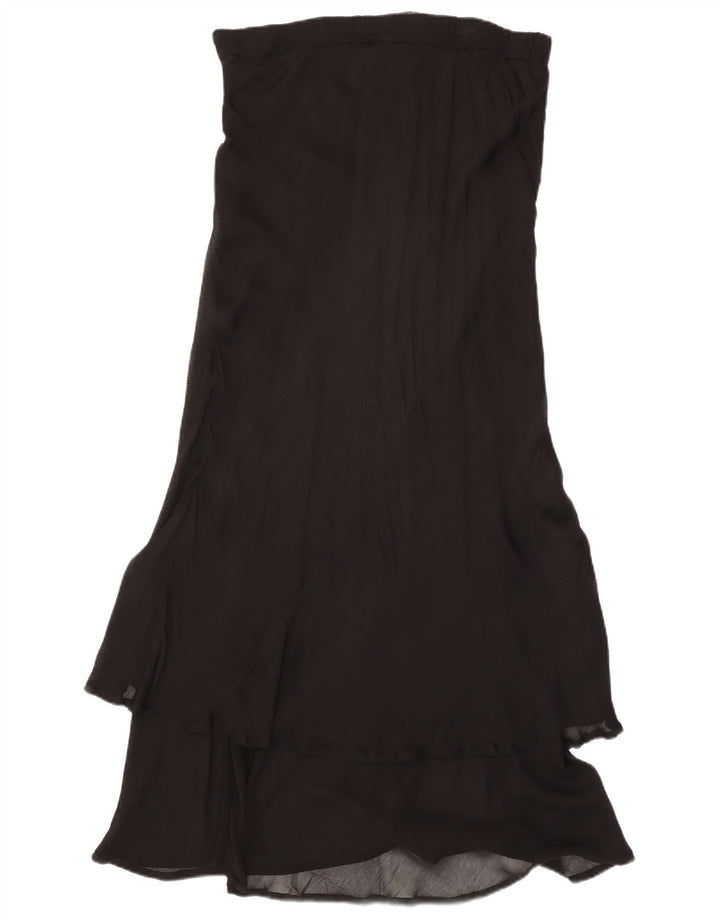Pinko Womens Maxi Tiered Skirt W34 Large Black