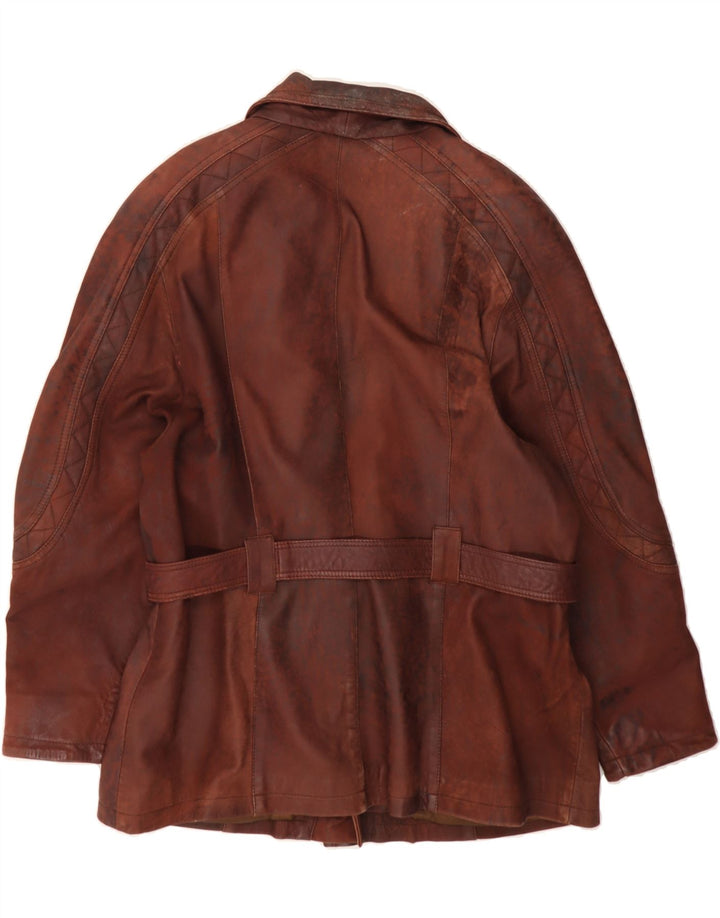 C&A Womens Leather Jacket EU 40 Medium Brown Leather Vintage C&A and Second-Hand C&A from Messina Hembry 