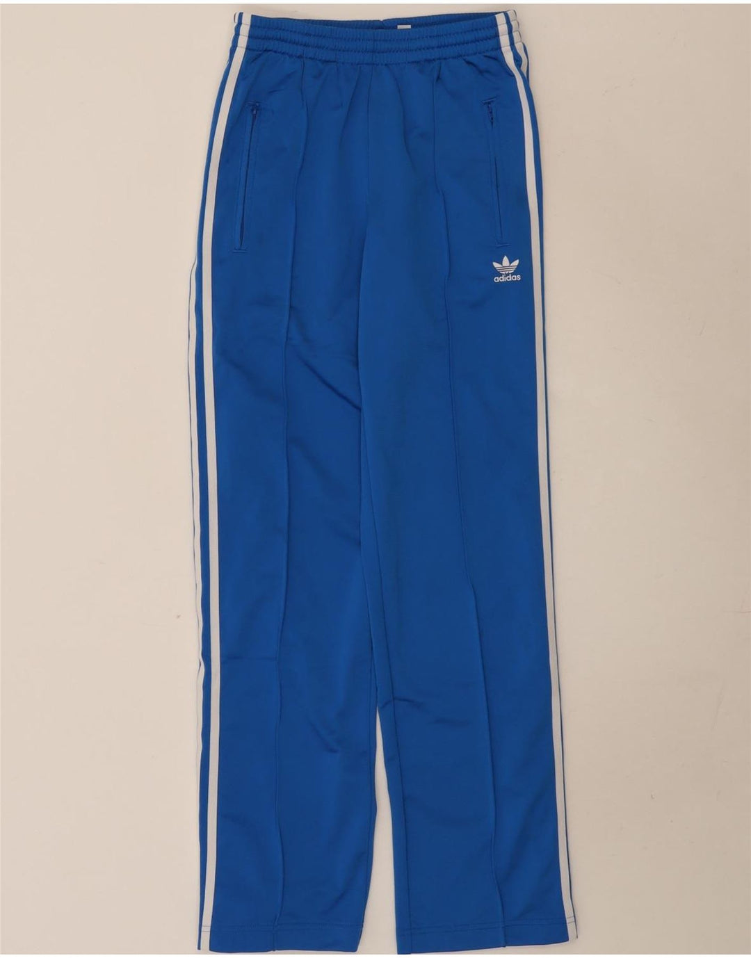 Adidas Womens Tracksuit Trousers UK 8 Small Blue Polyester