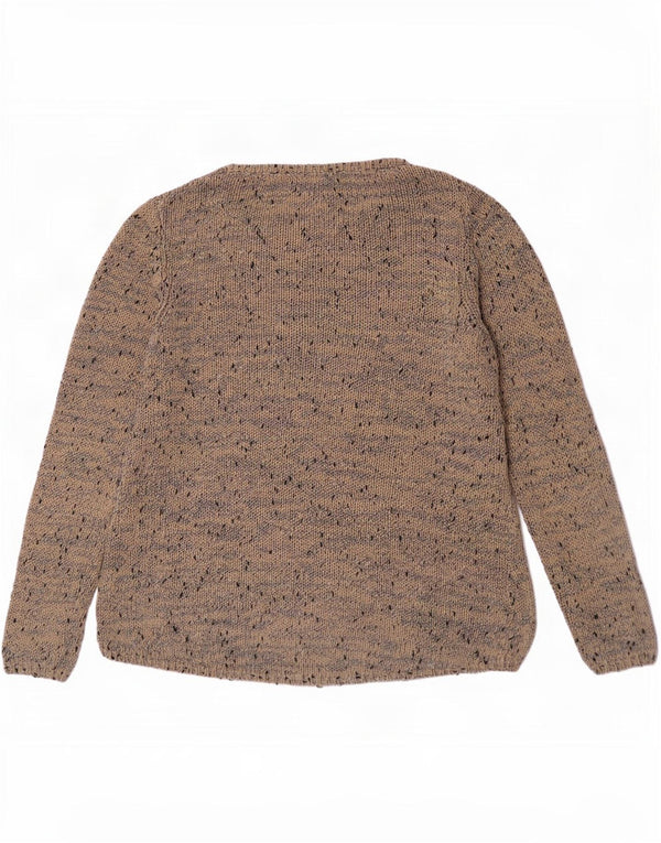 White Stuff Womens Boat Neck Jumper Sweater UK 16 Large Beige Flecked