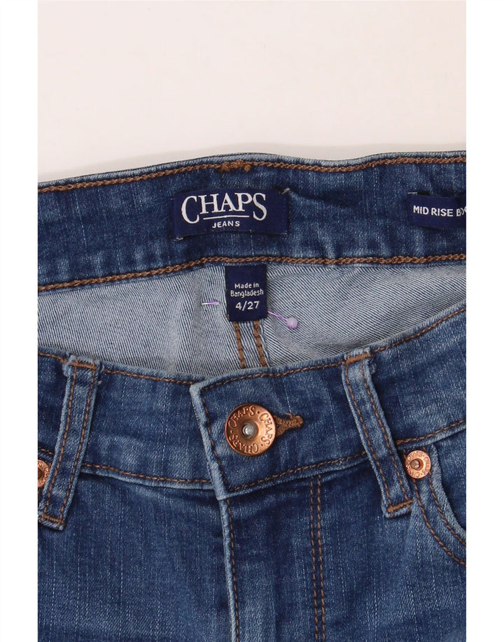 CHAPS Womens Mid Rise Bootcut Jeans US 4 Small W27 L31 Blue Cotton Vintage Chaps and Second-Hand Chaps from Messina Hembry 