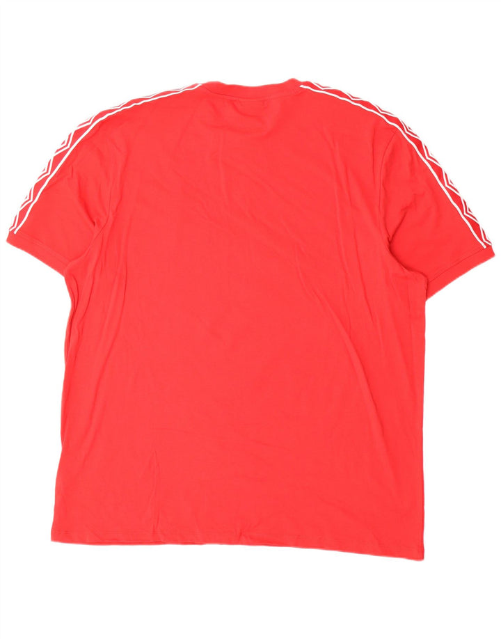 Umbro Mens Graphic T-Shirt Top 3XL Red Cotton