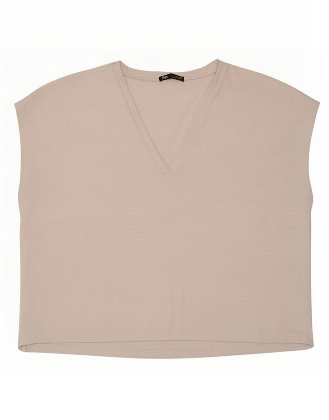 Zara Womens Oversized Vest Top UK 10 Small White Polyester