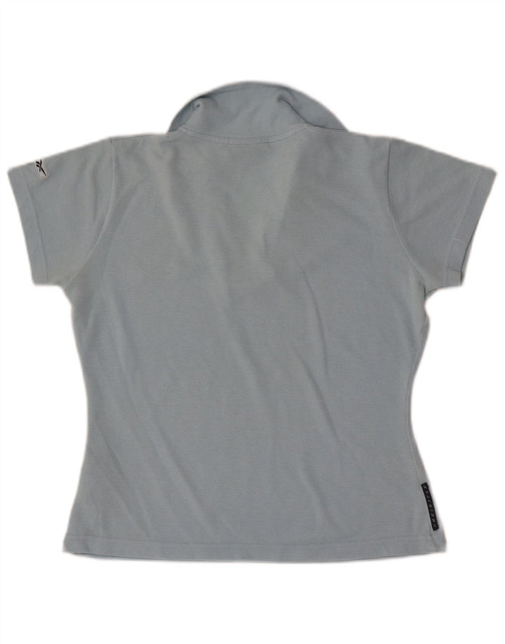 Reebok Womens Polo Shirt UK 10 Small Blue Polyester