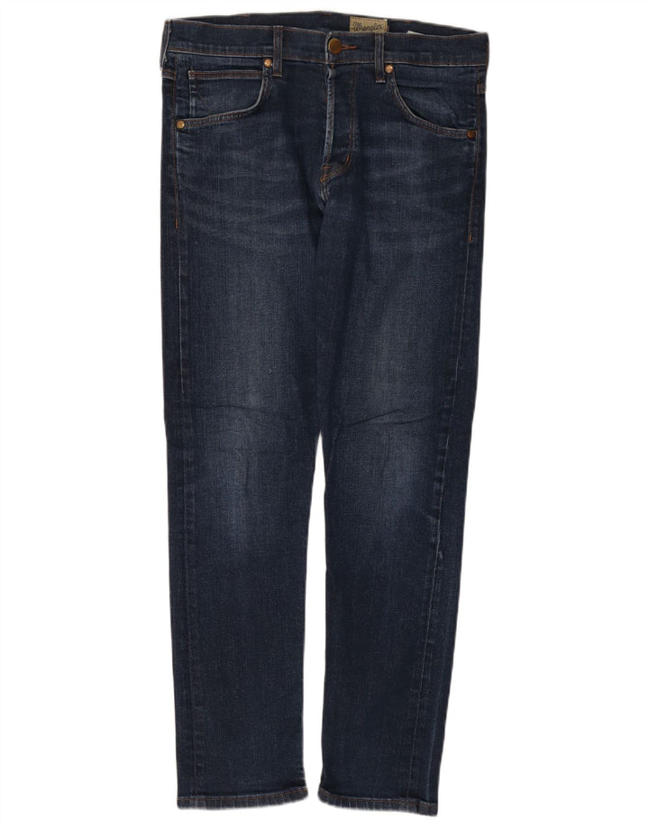 Wrangler Mens Colton Slim Jeans W32 L32 Blue Cotton