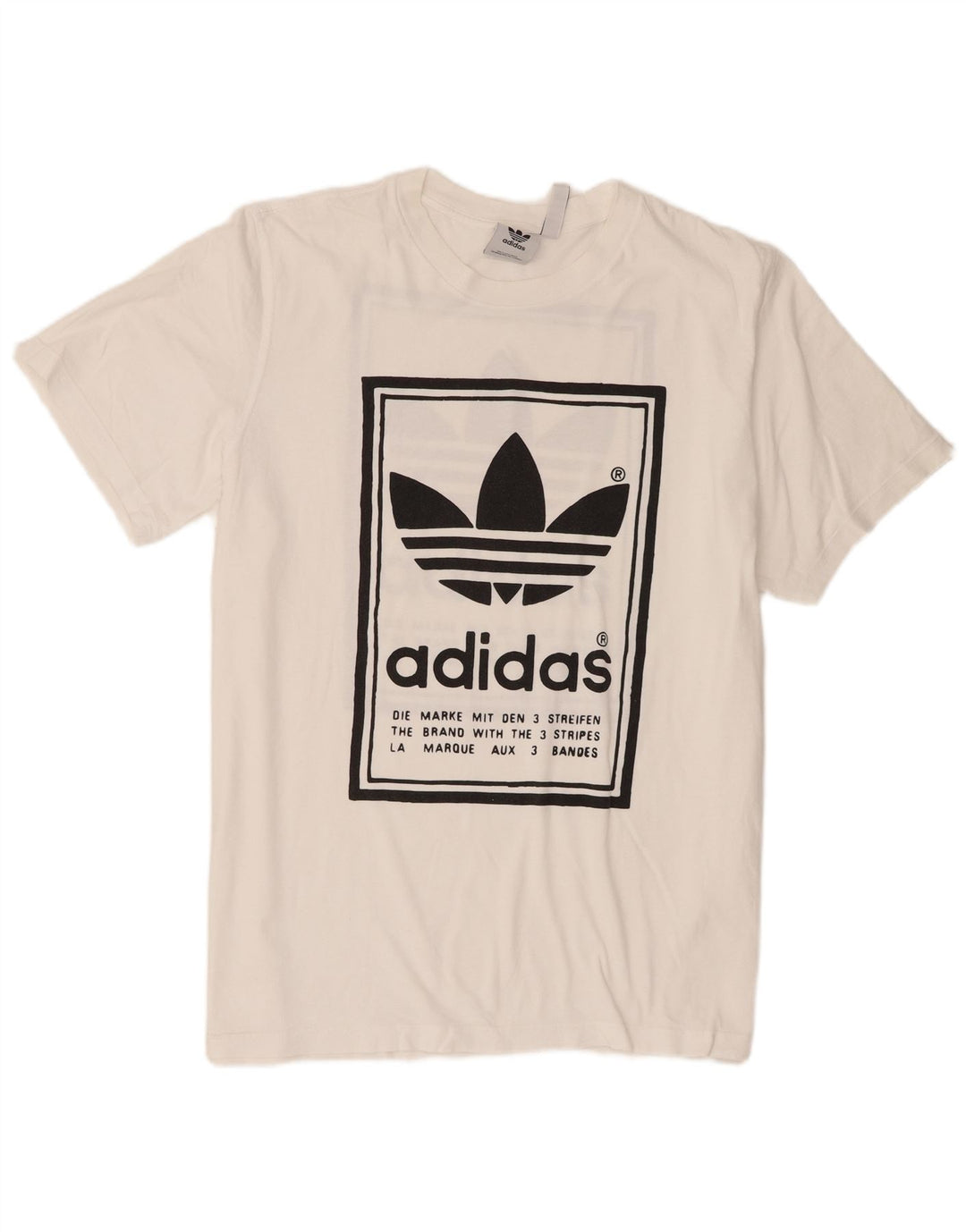 Adidas Mens Graphic T-Shirt Top XL White